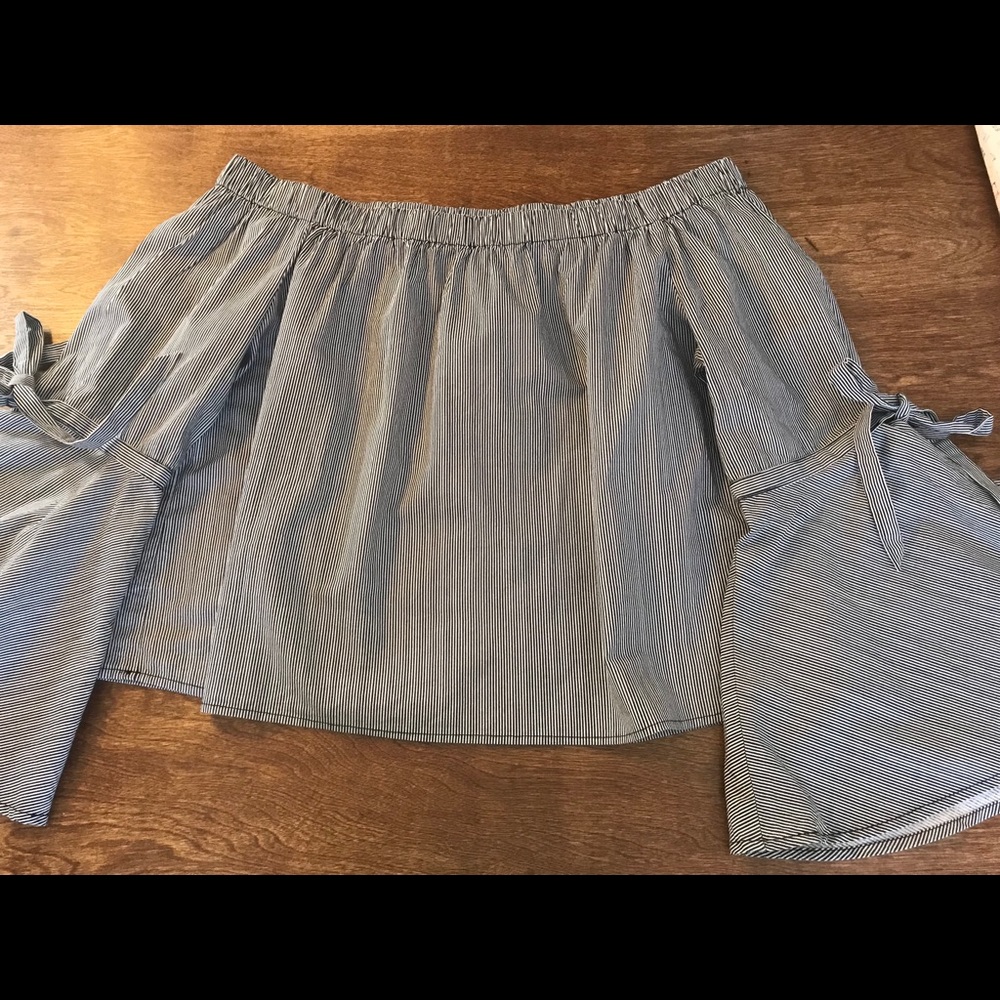 Charlotte Russe Off Shoulder Top with Bell Sleeves